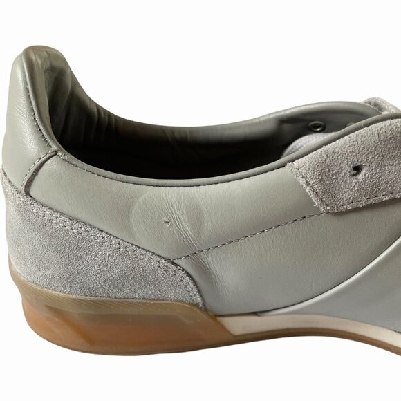 Boss Brandon Tenn Trainers Sneakers Gray Leather Suede - Picture 10 of 11